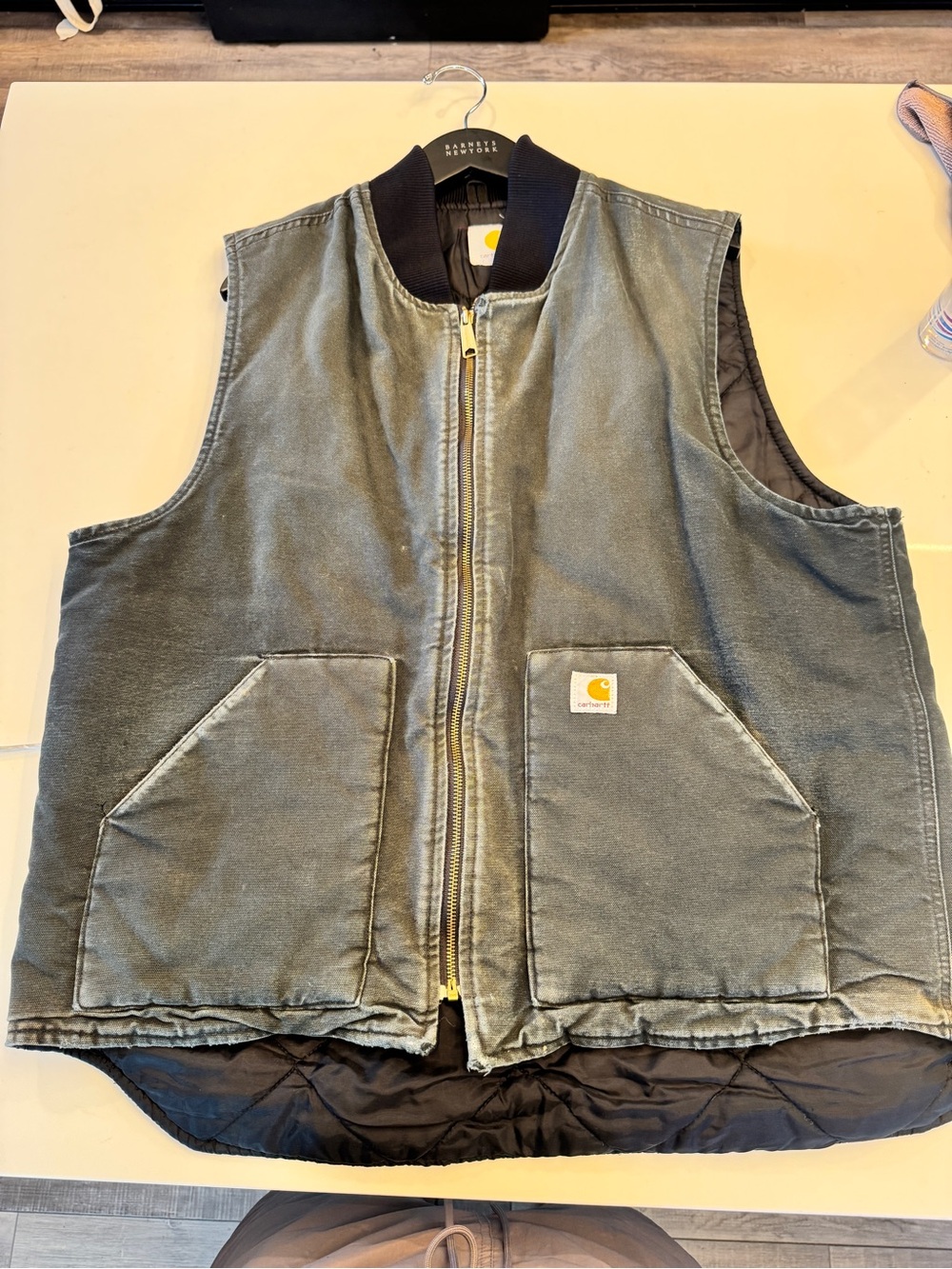 Carhartt Quilted Work Vest in Olive